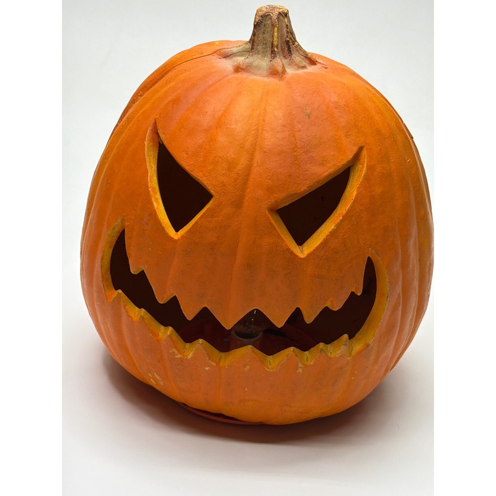 Vintage 1993 Trendmasters‎ Halloween Foam Jack O Lantern Light Up Pumpkin Decor
